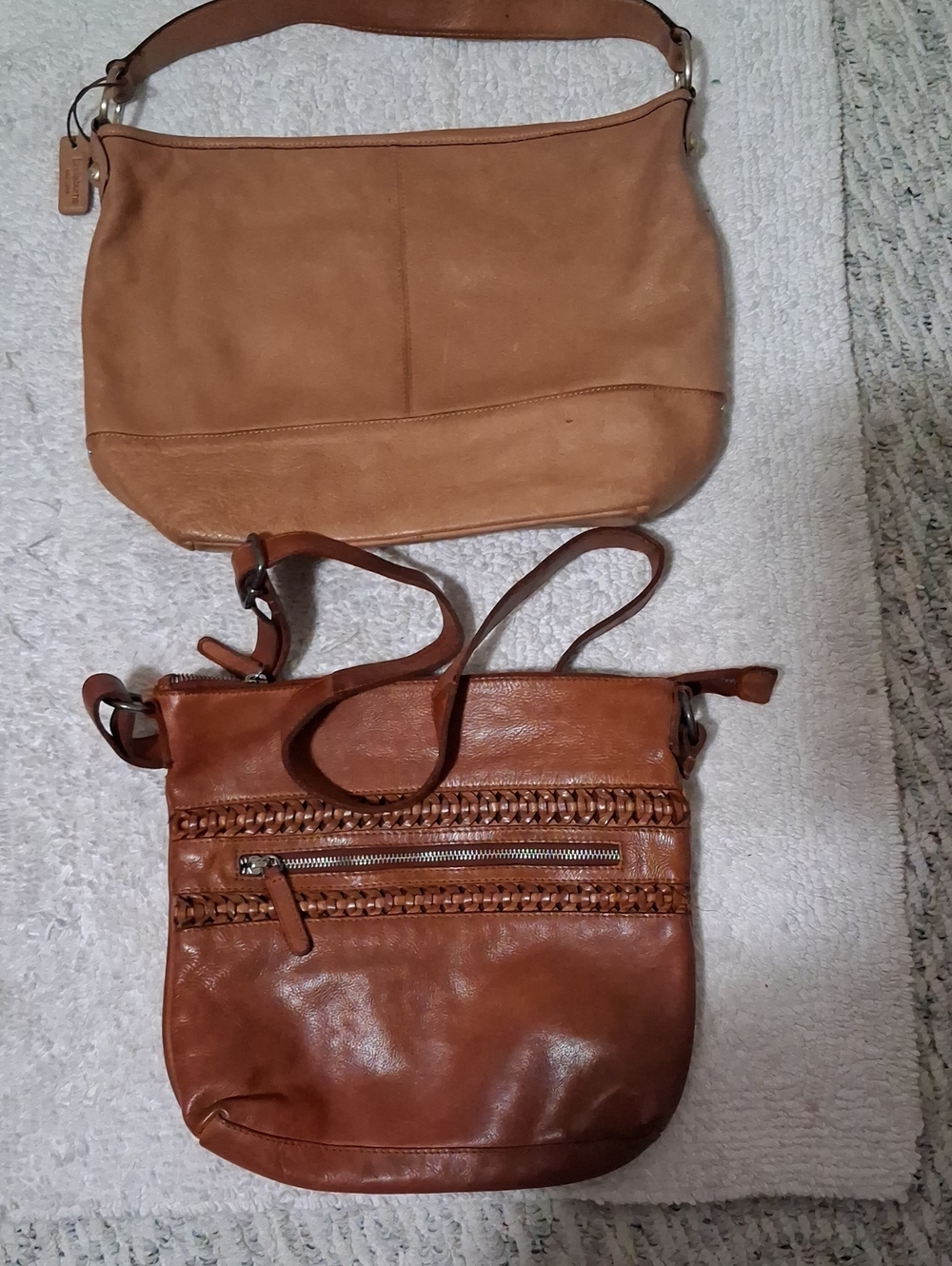 Liz Claiborne Leather Shoulder Bag & Vilenca Holland Crossbody Bag Bundle